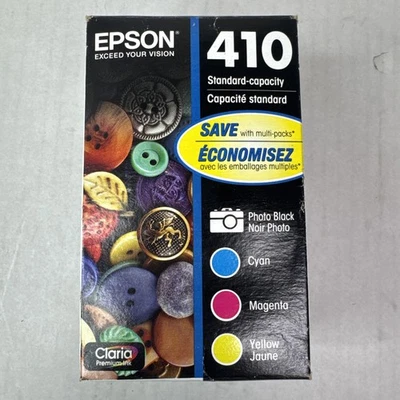 Genuine OEM Epson T410520S Claria Printer Cartridges 4-pack Color Black Ink 4/21 - Image 1 of 4