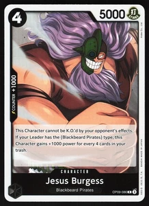 Jesus Burgess OP09-086 One Piece TCG Foil R NM - Picture 1 of 2