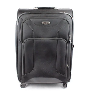 Samsonite 1910 Black Carry-On Suitcase Lightweight Wheels Collapsible Handle - Picture 1 of 5