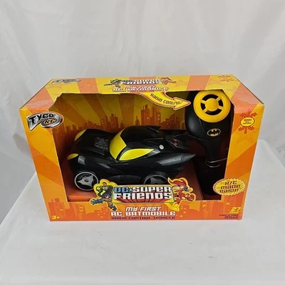 2007 Mattel Tyco DC Super Friends My First Batmobile RC Car Batman NIB - Image 1 of 4