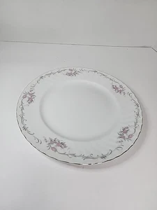 Gold Standard Genuine Porcelain China Pink Roses Dinner Plates Japan Silver - Picture 1 of 7