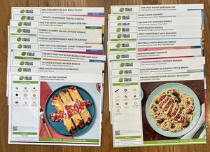 Menge 20 Hello Fresh Rezeptkarten Abendessen Rezeptkarten Huhn Schweinefleisch Rind - Bild 1 von 3