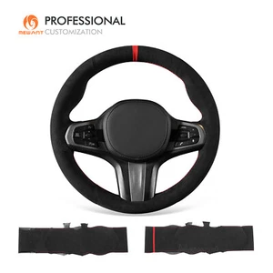 Handstitch negro Alcantara funda de volante para BMW G20 G21 F40 F44 G22 G26 G30 - Imagen 1 de 13