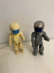 2 Construx 3'' ASTRONAUT Figuren Lot Vintage Fisher Price  - Bild 1 von 3