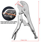 Pinch Off Pliers Pipe Sealing Lock Tool 45 Steel Clamping Fitting W/ Spring 7mm