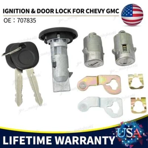 Fit for Chevrolet GMC H2 Ignition Switch & Front Door Lock Cylinders with 2 Keys - Picture 1 of 10