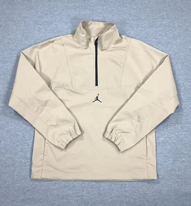Jordan Sport Woven 1/4 Zip Golf Jacket Khaki Tan DZ0553-200 Men's Small - Picture 1 of 11
