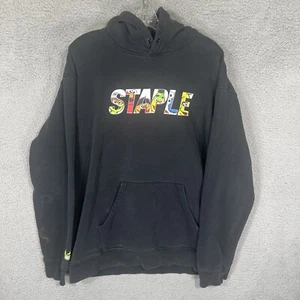 Staple Pigeon x Seasame Street Hoodie Mens 2XL Black Pullover Streetwear - Picture 1 of 8