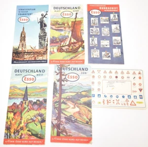 1958-1959 Esso Karten Deutschland Deutschland SUD West Nord Ruhgeibiet Frankfurt - Bild 1 von 18