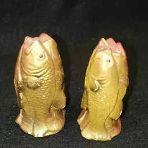 De Colección Pescado Sal Y Pimienta Trucha 1945 Corchos Originales Boho Granja - Imagen 1 de 12