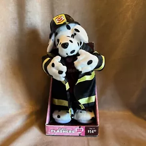 Gemmy Flirty Flashers Firefighter Dalmation Dancing Singing Dog Valentine’s Day - Picture 1 of 10