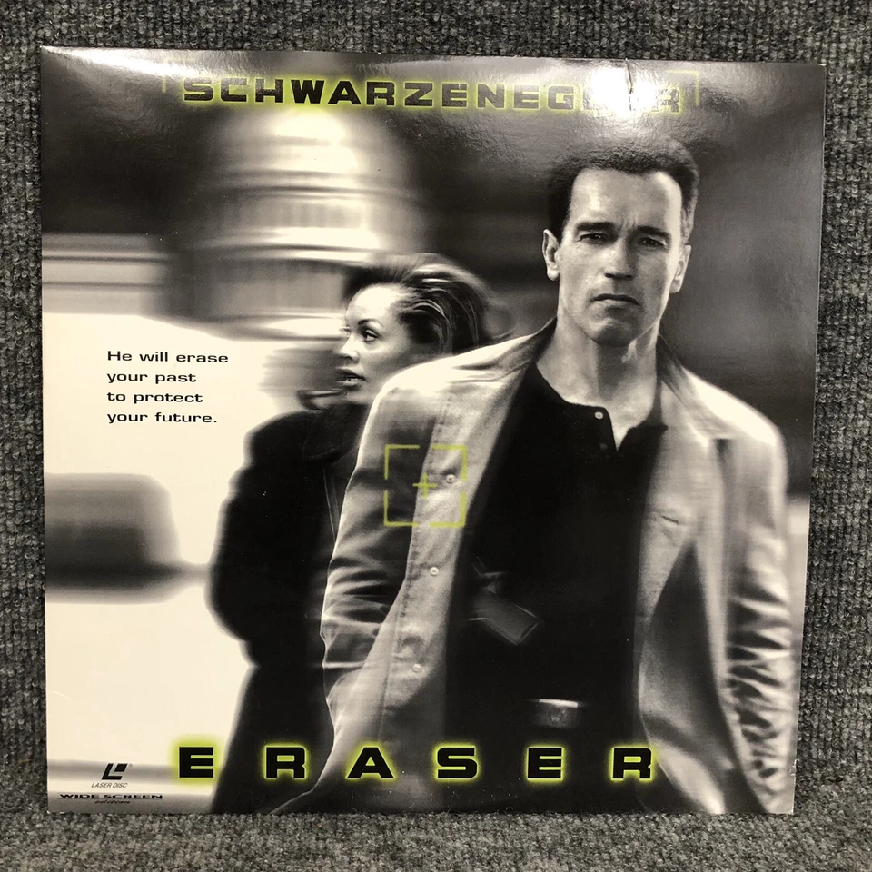 Eraser 12” Laserdisc Widescreen Edition Arnold Schwarzenegger In EUC Foto 1 de 3