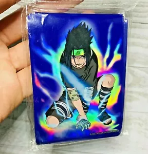 Naruto Sasuke 40x Maniche per carte collezionabili anime viola olografiche confezione CCG CCG - Foto 1 di 4