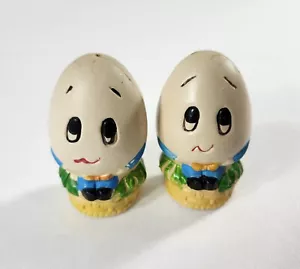 Salero y pimentero vintage Huevo Humpty Dumpty plástico - Imagen 1 de 5