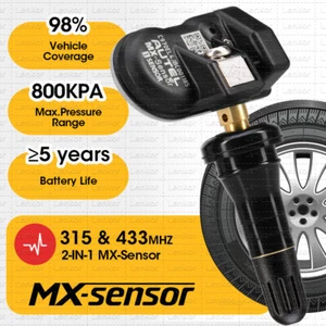 Autel TPMS Sensor MX-Sensor 315MHz + 433MHz Programmable Universal Rubber Valve - Picture 1 of 12
