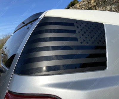 Banderas de ventana de EE. UU. precortadas compatibles con Toyota FJ Cruiser 2007-2014 Foto 1 de 4