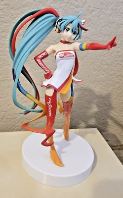 Racing Miku 2016 Action Figure 7" Hatsune Miku Japan Banpresto PARTS MISSING! - Image 1 of 4