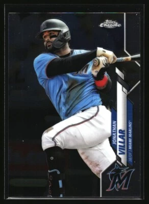 2020 Topps Chrome Update Jonathan Villar Miami Marlins - Image 1 of 2