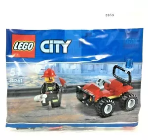 LEGO Set 30361 Fire ATV (39pc/5+/Firefighter Minifigure) NEW/Sealed City Polybag - Picture 1 of 2