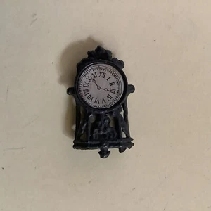 Antique Dolls House Openwork Metal Mantel Clock - Picture 1 of 5
