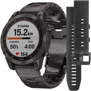 Garmin FENIX 7 SAPPHIRE SOLAR Titanium Carbon Grey DLC 47mm 010-02540-39 - Picture 1 of 4
