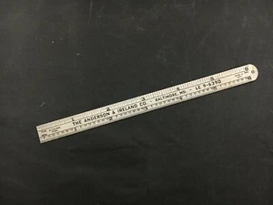 Milford Industrie Distributoren The Anderson & Ireland Co. Werbung 6" Lineal - Bild 1 von 7