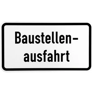 StVO Verkehrsschild 1007-33 " Baustellenausfahrt " Straßenschild Baustelle RA1 - Bild 1 von 1
