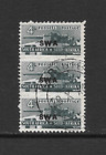 SOUTH WEST AFRICA SCOTT 149 USED VERTICAL STRIP/3 - 1942 4p SL GREEN ISSUE