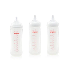 Triple Pack Pigeon Softouch III Peristaltic Plus Baby/Newborn Bottles 6m+ - Picture 1 of 4