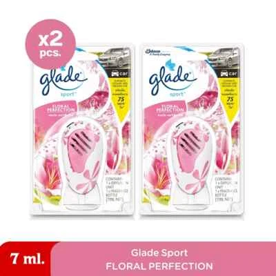 2 x Glade Sport Car Perfume Scent Vent Clip Air Freshener Fresh Scent Relax 7ml - Image 1 of 4