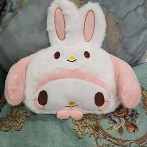 Sanrio My Melody Plush Car Pillow Headrest White & Pink - Picture 1 of 5