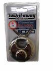 Round Security Stainless Steel Disc Padlocks With 2 Keys 2 3/4” Lock NEW