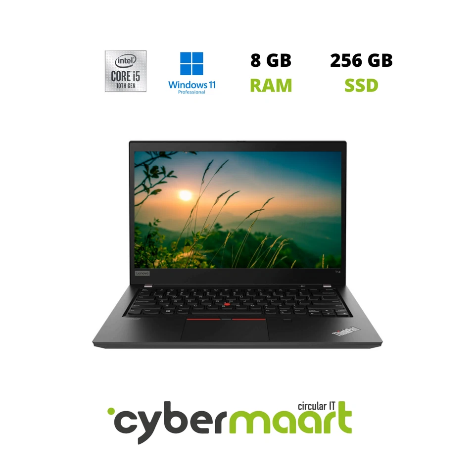 Lenovo ThinkPad T14 Gen 1 14" Intel Core i5-10210U, 8GB RAM, 256GB SSD - Immagine 1 di 1