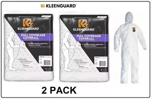 KleenGuard Full Coverall mit Hoodie, Large/Extra Large (2er Pack) NEU - Bild 1 von 6
