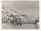 1955 Switzerland Mount Susten  Summit motorcycle & Car   photo 4.75 x 3.75 inch