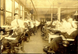 c. 1900's - Large Original Photo of  Dental Training School with Female Patients