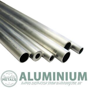 Aluminium Round Tube Pipe Metric 300mm to 1000mm Length 6mm to 31mm Diameter