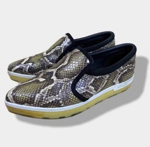 Jimmy Choo Snakeskin Brooklyn Pointed Toe Loafers EU37/US7 Used Once - Picture 1 of 12