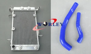 Aluminum Radiator + BLUE Hose for SUZUKI LTZ400 KFX400 DVX400 2003-2008 - Picture 1 of 10