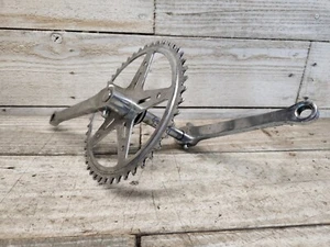 Guarnitura cotter in acciaio cromato anni '70 CYC 3 velocità vintage Cruiser Ratrod - Foto 1 di 12