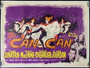 Can-Can Original Quad Movie Film Cinema Poster LINEN BACKED Frank Sinatra 1960 - Imagen 1 de 9