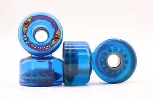 Kryptonics Route 70mm 78a Blau clear longboard sneakboard oldskool - Bild 1 von 2