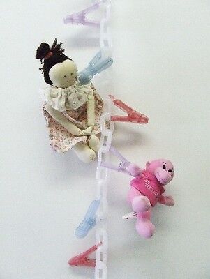 Chain Gang Stuffed Animal Chain Toy Organizer Pastel • 19.61$