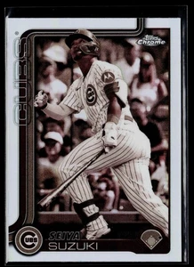 2025 Topps Chrome #210 Seiya Suzuki Sepia Refractors - Picture 1 of 2