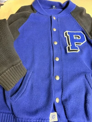 Polo Ralph Lauren Boys Colorblock Pocketed Snap Closure Cardigan Blue Size L - Image 1 of 4