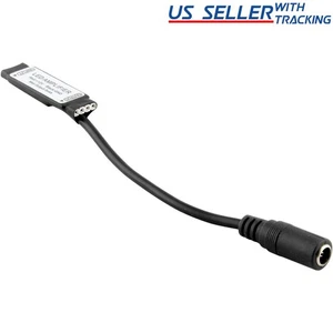 Mini Inline 12V LED Amplifier for RGB Strip Light with Barrel Connector, Black - Picture 1 of 2
