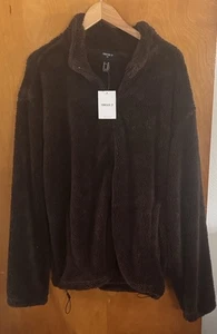 Braune Fleecejacke Herren XXL Sherpa - Bild 1 von 4
