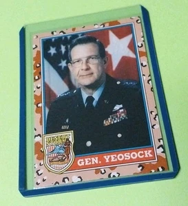 1991 Topps Desert Storm #161 General Yeosock Card US Army Commander - Foto 1 di 1