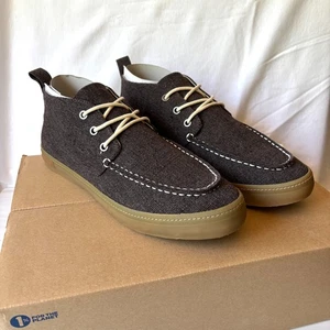 NEW! SeaVees Men's Casual Shoes El Cap Camp Moc Sz 10.5 Bark Hemp Canvas - Picture 1 of 6