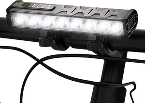 Luci Bici, 17 Lampade Perline 4800 Lumen Luci LED Bicicletta, 10000mAh Ricaricabile - Foto 1 di 7